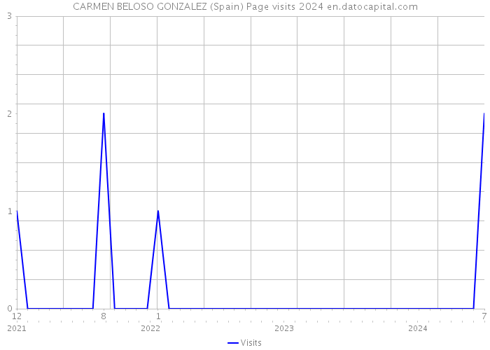 CARMEN BELOSO GONZALEZ (Spain) Page visits 2024 