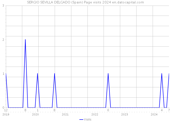 SERGIO SEVILLA DELGADO (Spain) Page visits 2024 