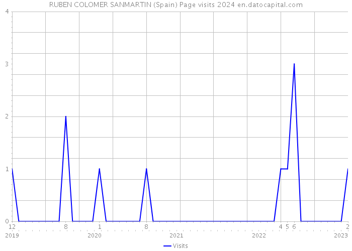 RUBEN COLOMER SANMARTIN (Spain) Page visits 2024 