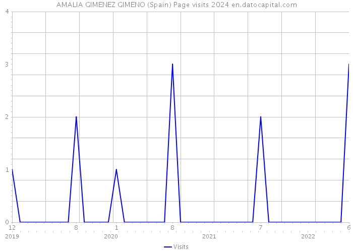AMALIA GIMENEZ GIMENO (Spain) Page visits 2024 