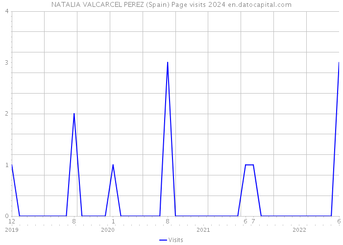 NATALIA VALCARCEL PEREZ (Spain) Page visits 2024 