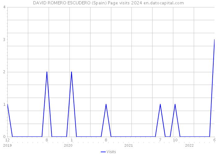 DAVID ROMERO ESCUDERO (Spain) Page visits 2024 