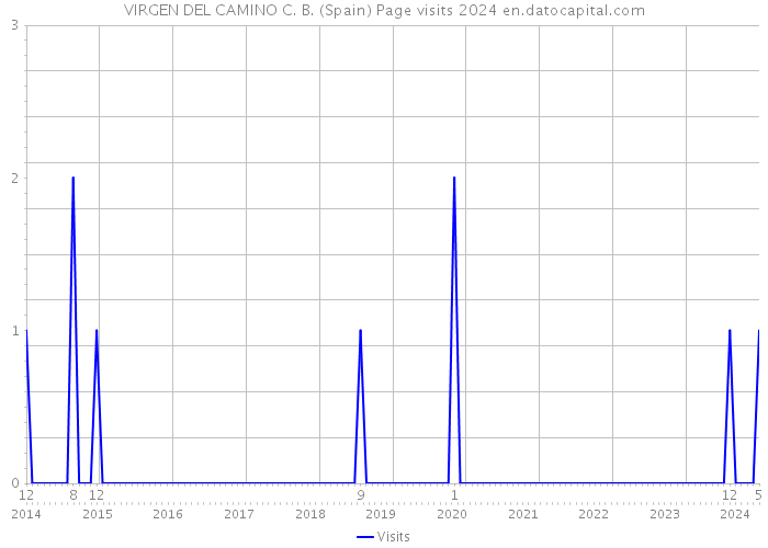 VIRGEN DEL CAMINO C. B. (Spain) Page visits 2024 