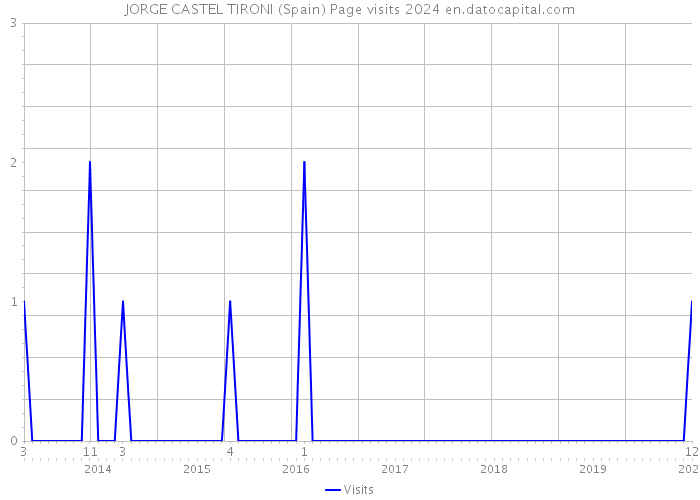 JORGE CASTEL TIRONI (Spain) Page visits 2024 