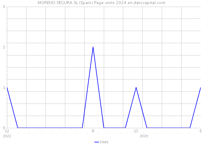 MORENO SEGURA SL (Spain) Page visits 2024 