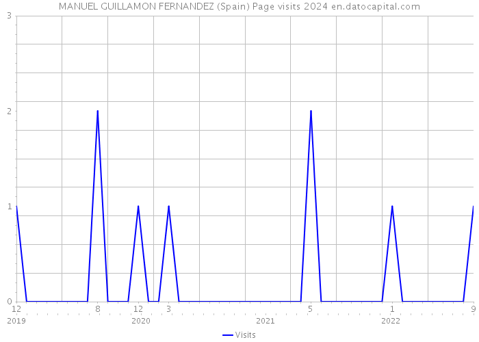 MANUEL GUILLAMON FERNANDEZ (Spain) Page visits 2024 