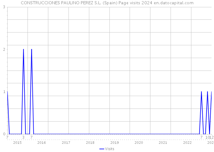 CONSTRUCCIONES PAULINO PEREZ S.L. (Spain) Page visits 2024 