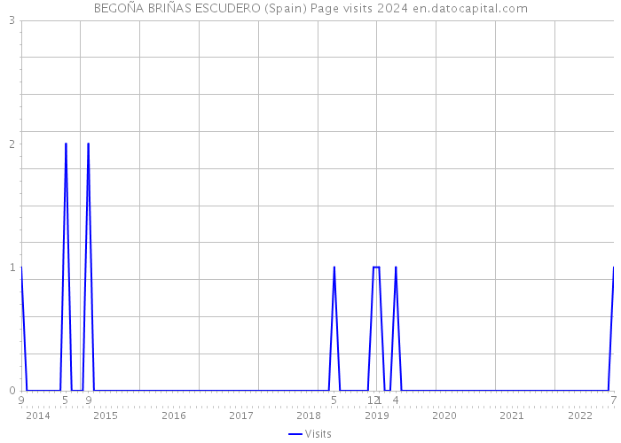BEGOÑA BRIÑAS ESCUDERO (Spain) Page visits 2024 