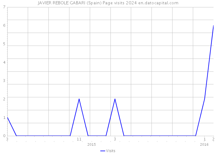 JAVIER REBOLE GABARI (Spain) Page visits 2024 