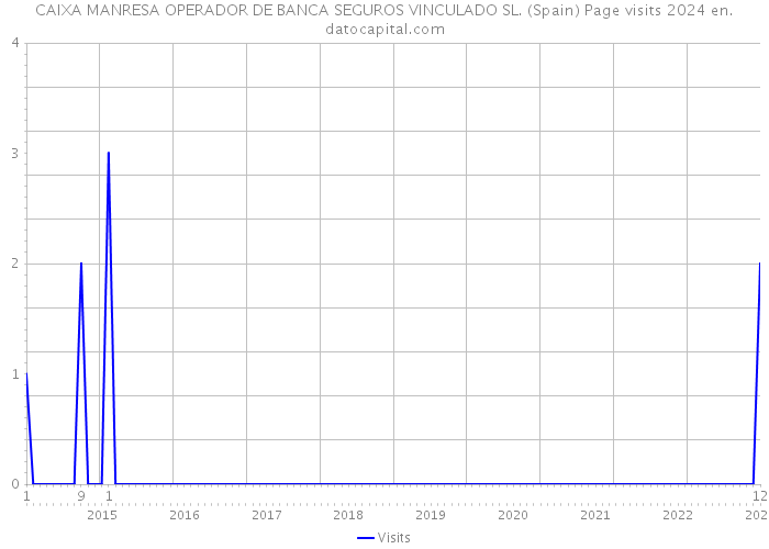 CAIXA MANRESA OPERADOR DE BANCA SEGUROS VINCULADO SL. (Spain) Page visits 2024 