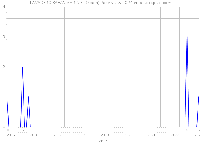 LAVADERO BAEZA MARIN SL (Spain) Page visits 2024 