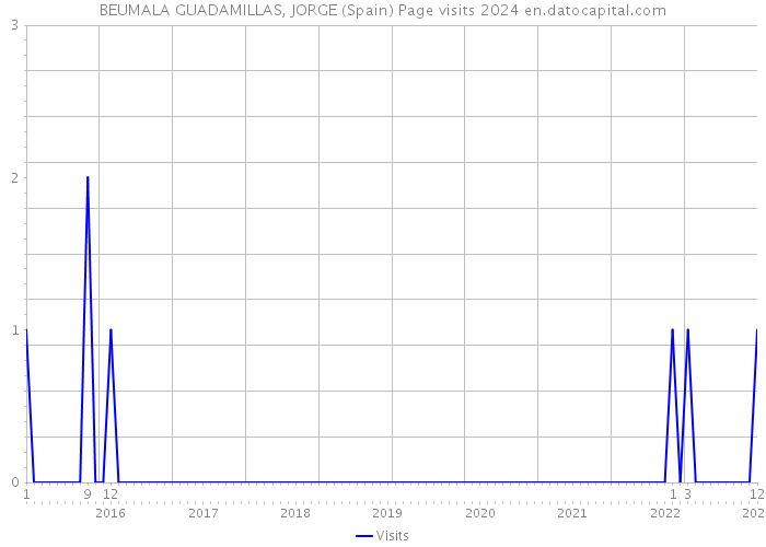 BEUMALA GUADAMILLAS, JORGE (Spain) Page visits 2024 