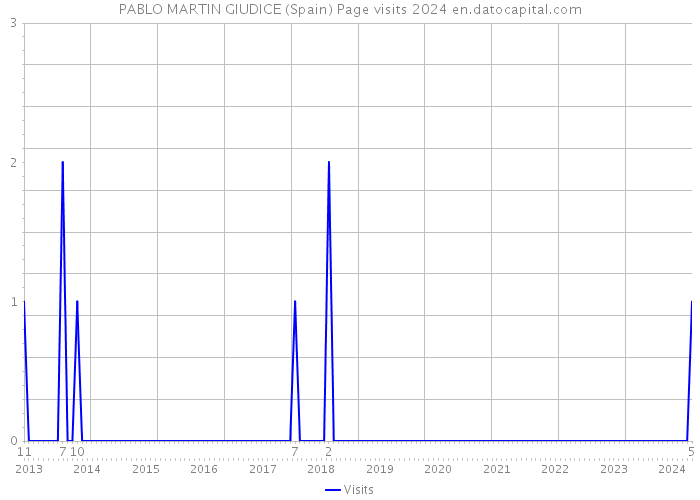 PABLO MARTIN GIUDICE (Spain) Page visits 2024 