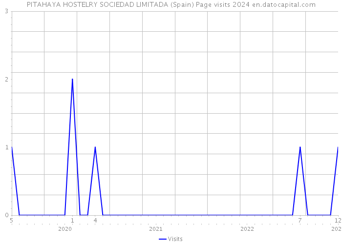 PITAHAYA HOSTELRY SOCIEDAD LIMITADA (Spain) Page visits 2024 