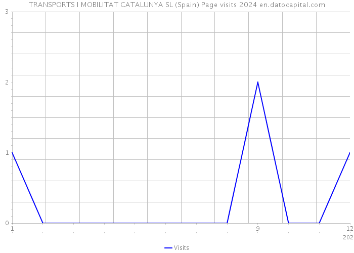 TRANSPORTS I MOBILITAT CATALUNYA SL (Spain) Page visits 2024 