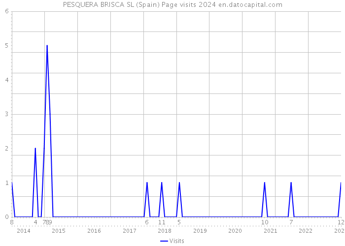 PESQUERA BRISCA SL (Spain) Page visits 2024 