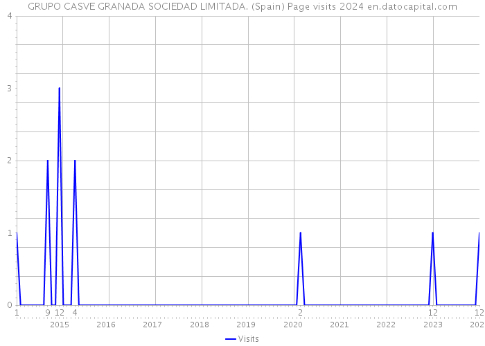 GRUPO CASVE GRANADA SOCIEDAD LIMITADA. (Spain) Page visits 2024 