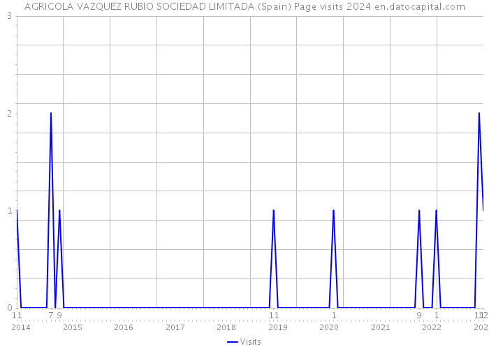 AGRICOLA VAZQUEZ RUBIO SOCIEDAD LIMITADA (Spain) Page visits 2024 