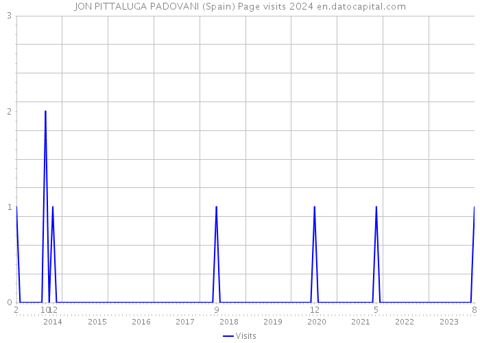 JON PITTALUGA PADOVANI (Spain) Page visits 2024 