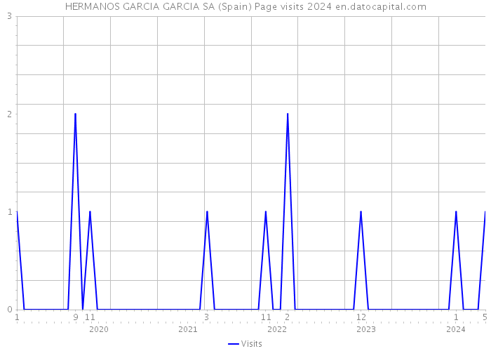HERMANOS GARCIA GARCIA SA (Spain) Page visits 2024 