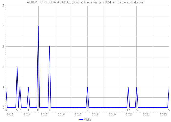 ALBERT CIRUJEDA ABADAL (Spain) Page visits 2024 