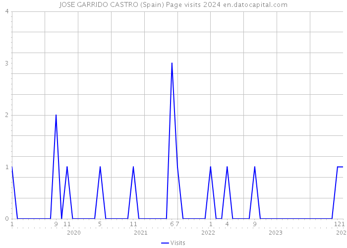 JOSE GARRIDO CASTRO (Spain) Page visits 2024 