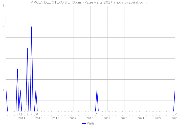 VIRGEN DEL OTERO S.L. (Spain) Page visits 2024 
