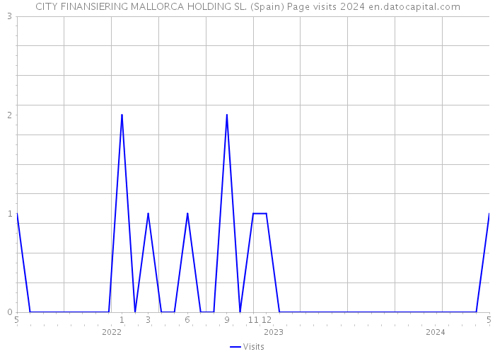CITY FINANSIERING MALLORCA HOLDING SL. (Spain) Page visits 2024 