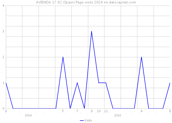 AVENIDA 17 SC (Spain) Page visits 2024 