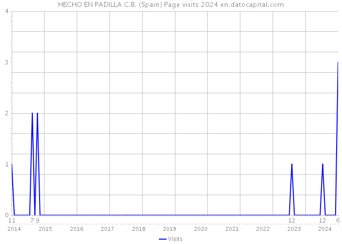 HECHO EN PADILLA C.B. (Spain) Page visits 2024 