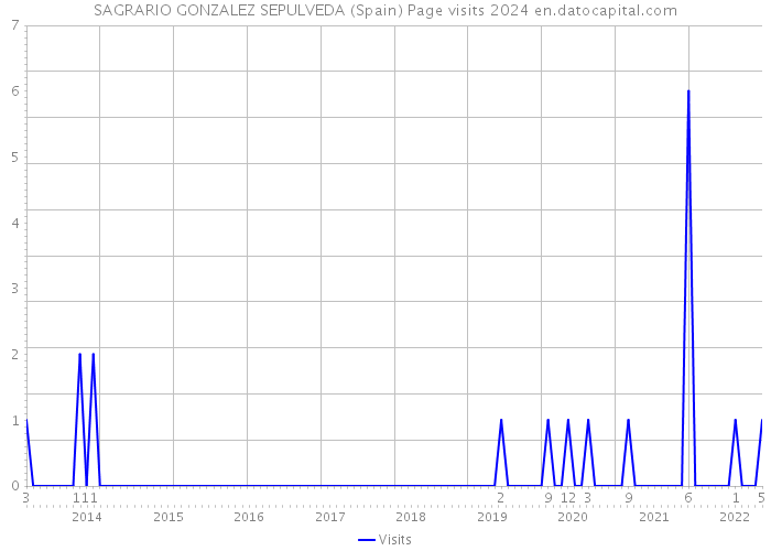SAGRARIO GONZALEZ SEPULVEDA (Spain) Page visits 2024 