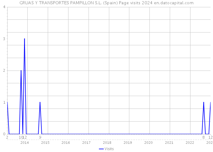 GRUAS Y TRANSPORTES PAMPILLON S.L. (Spain) Page visits 2024 