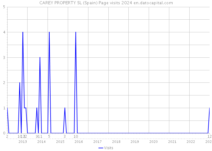 CAREY PROPERTY SL (Spain) Page visits 2024 