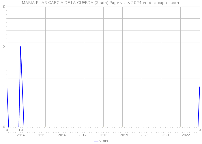 MARIA PILAR GARCIA DE LA CUERDA (Spain) Page visits 2024 