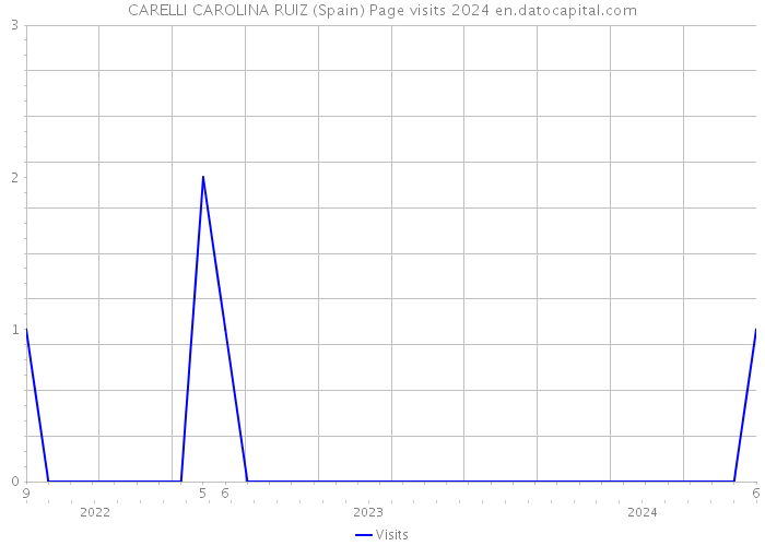 CARELLI CAROLINA RUIZ (Spain) Page visits 2024 