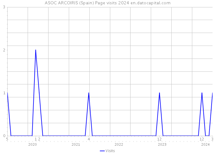 ASOC ARCOIRIS (Spain) Page visits 2024 
