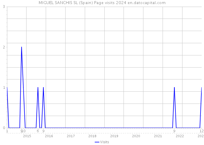 MIGUEL SANCHIS SL (Spain) Page visits 2024 