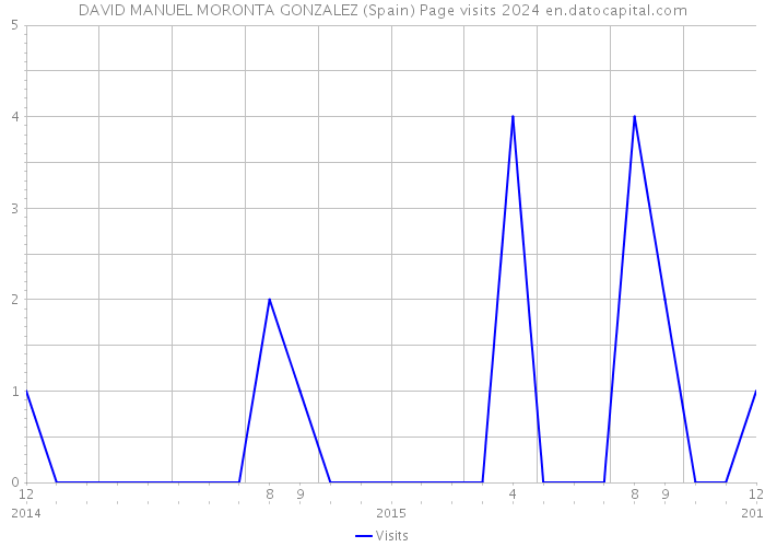 DAVID MANUEL MORONTA GONZALEZ (Spain) Page visits 2024 