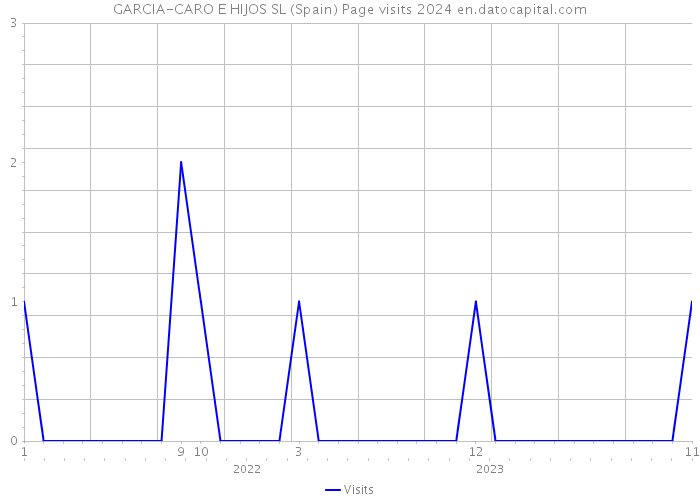 GARCIA-CARO E HIJOS SL (Spain) Page visits 2024 