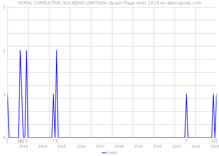 NOPAL CONSULTING SOCIEDAD LIMITADA (Spain) Page visits 2024 