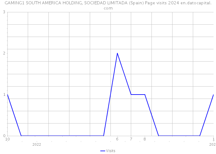 GAMING1 SOUTH AMERICA HOLDING, SOCIEDAD LIMITADA (Spain) Page visits 2024 