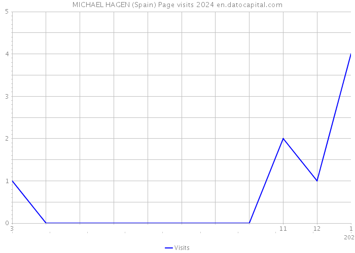MICHAEL HAGEN (Spain) Page visits 2024 