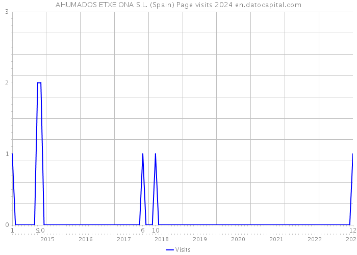 AHUMADOS ETXE ONA S.L. (Spain) Page visits 2024 