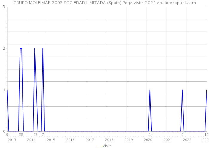GRUPO MOLEIMAR 2003 SOCIEDAD LIMITADA (Spain) Page visits 2024 