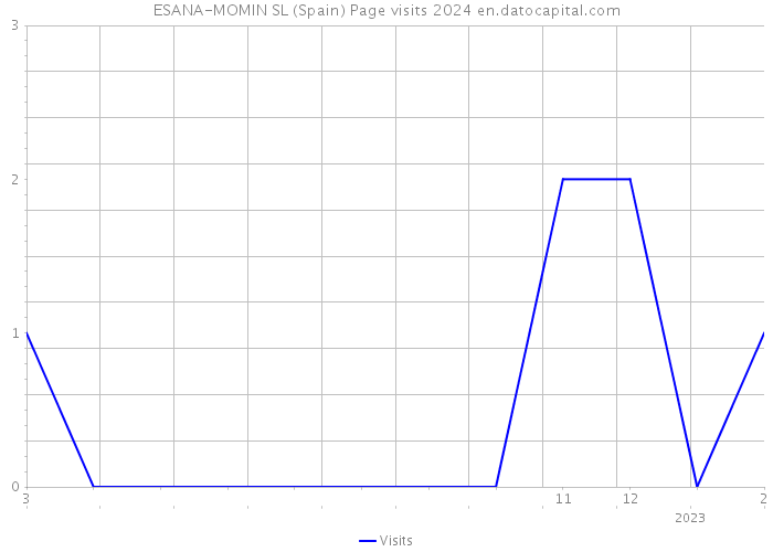 ESANA-MOMIN SL (Spain) Page visits 2024 