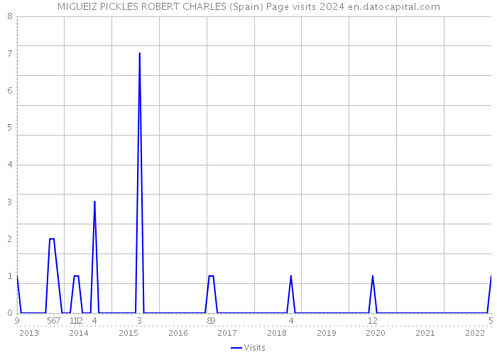 MIGUEIZ PICKLES ROBERT CHARLES (Spain) Page visits 2024 