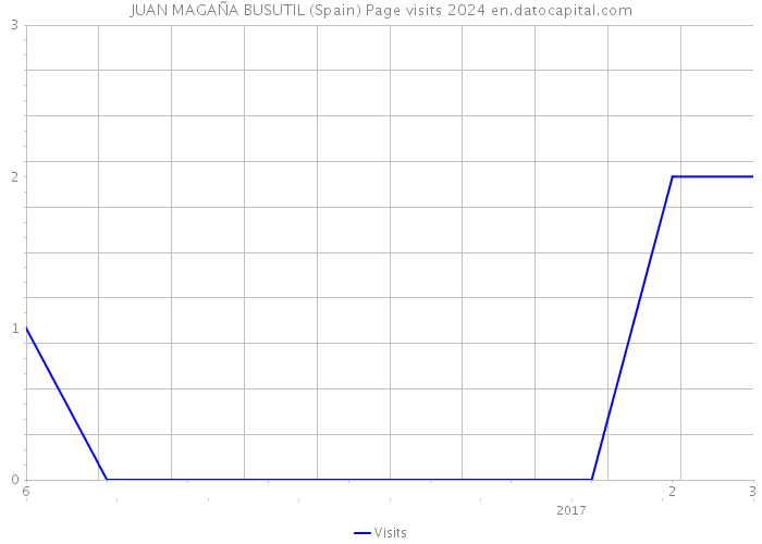 JUAN MAGAÑA BUSUTIL (Spain) Page visits 2024 