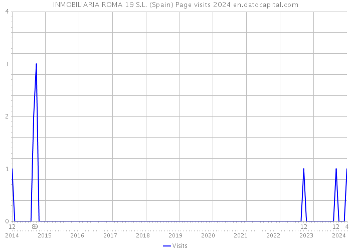 INMOBILIARIA ROMA 19 S.L. (Spain) Page visits 2024 