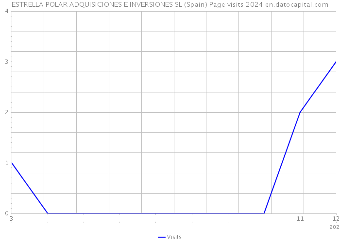 ESTRELLA POLAR ADQUISICIONES E INVERSIONES SL (Spain) Page visits 2024 
