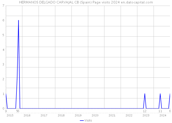 HERMANOS DELGADO CARVAJAL CB (Spain) Page visits 2024 
